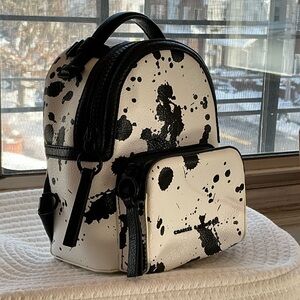 Charles & Keith Mini Monochrome Splatter Backpack